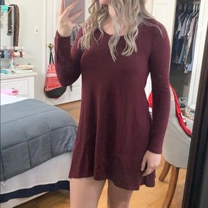 maroon dress